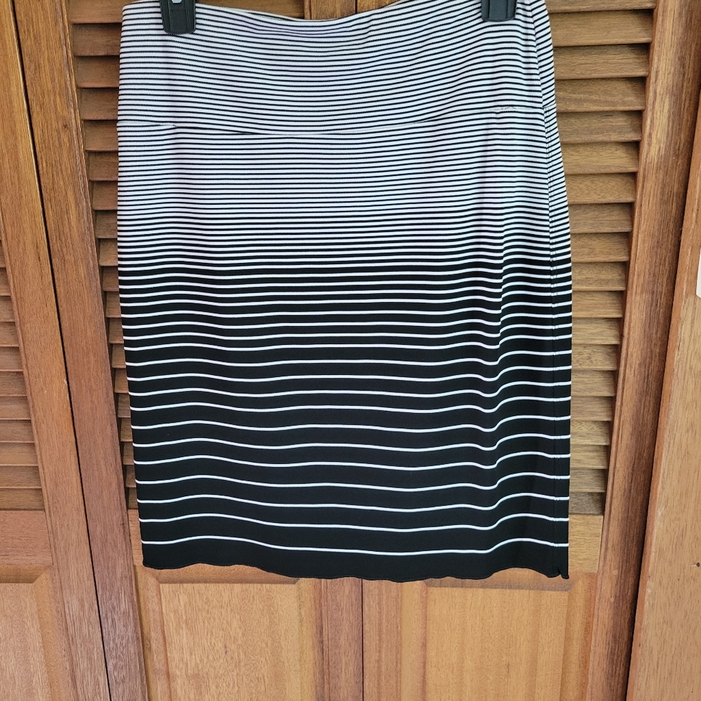 JoFit Black and White striped Skirt